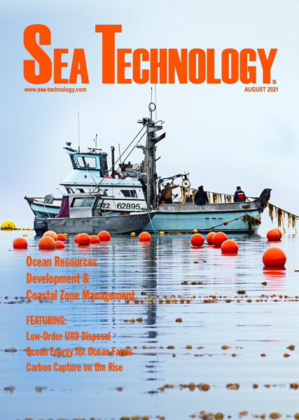 August 2021 cover of Sea Technology