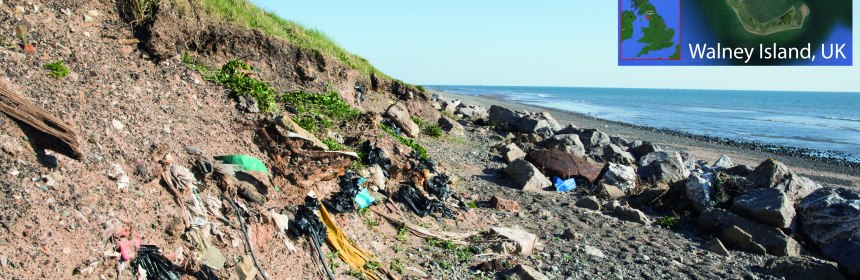 plastic waste on coast