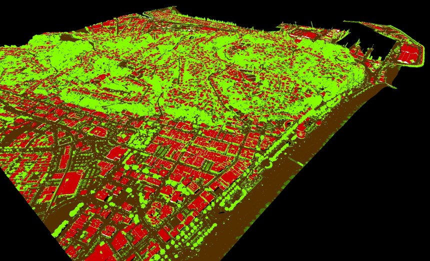 Point cloud data over Napier NZ