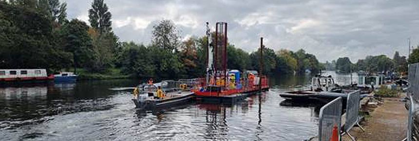 OSIL Vibrocorer on Thames flood protection scheme