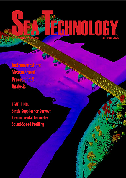 Cover for the February 2020 edition of Sea Techology