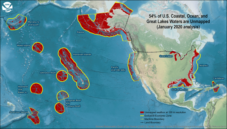 unmapped US seafloor Jan 2020 NOAA